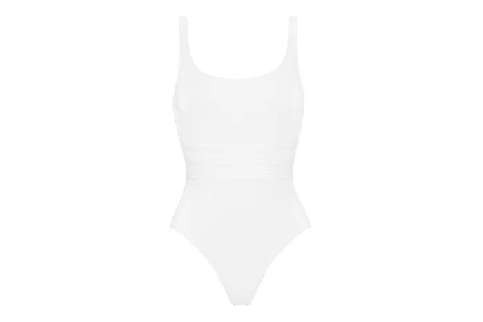 Onepiece Swimsuits Womens Eres Asia Tank Onepiece Blanc