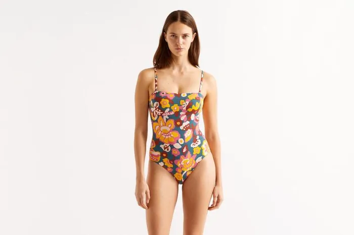 Onepiece Swimsuits Womens Eres Cajou Tank Onepiece Imprime Flower Power