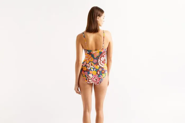 Onepiece Swimsuits Womens Eres Cajou Tank Onepiece Imprime Flower Power