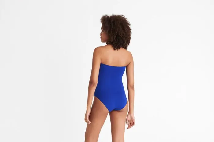 Onepiece Swimsuits Womens Eres Cassiope Bustier Onepiece Indigo