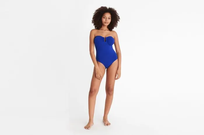 Onepiece Swimsuits Womens Eres Cassiope Bustier Onepiece Indigo