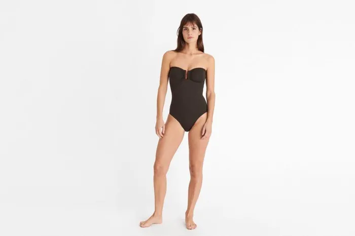 Onepiece Swimsuits Womens Eres Cassiope Bustier Onepiece Volcan