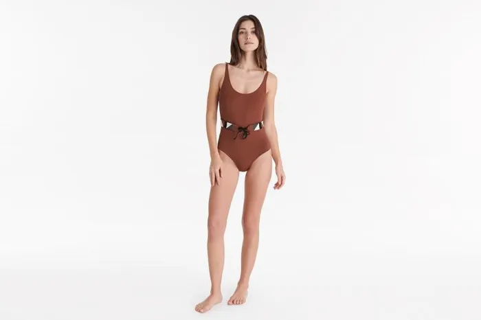 Onepiece Swimsuits Womens Eres Damier Tank Onepiece Medina