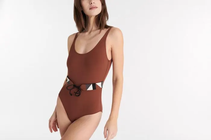 Onepiece Swimsuits Womens Eres Damier Tank Onepiece Medina
