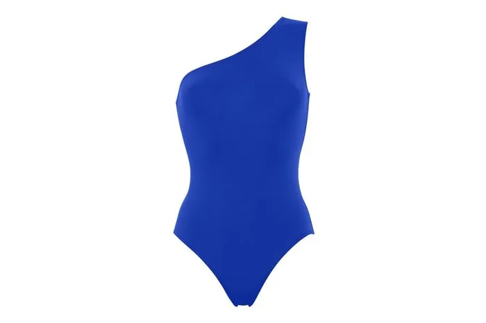 Onepiece Swimsuits Womens Eres Effigie Oneshoulder Onepiece Indigo