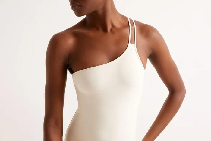 Onepiece Swimsuits Womens Eres Guarana Oneshoulder Onepiece Percale