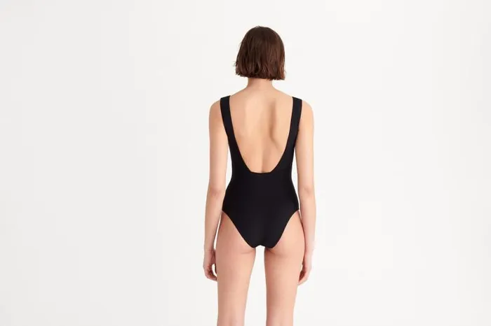 Onepiece Swimsuits Womens Eres Hold Up Sophisticated Onepiece Noir