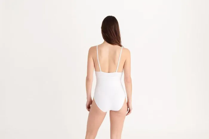 Onepiece Swimsuits Womens Eres Larcin Triangle Onepiece Blanc