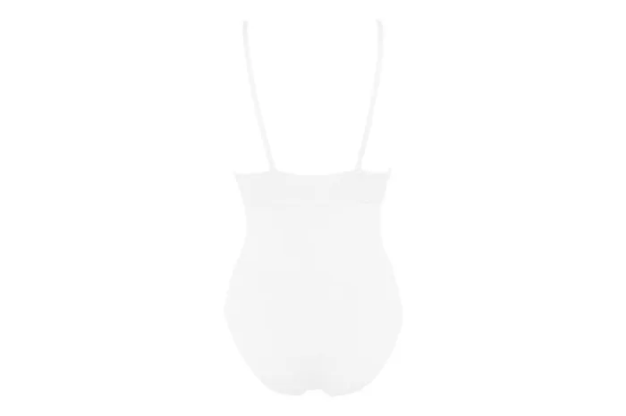 Onepiece Swimsuits Womens Eres Larcin Triangle Onepiece Blanc
