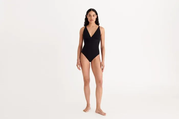 Onepiece Swimsuits Womens Eres Larcin Triangle Onepiece Noir