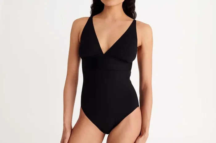 Onepiece Swimsuits Womens Eres Larcin Triangle Onepiece Noir