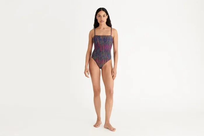 Onepiece Swimsuits Womens Eres Nuance Tank Onepiece Imprime Cameleon