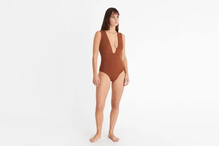 Onepiece Swimsuits Womens Eres Pigment Sophisticated Onepiece Caramelo