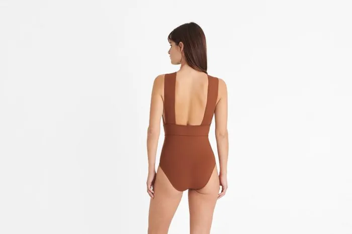 Onepiece Swimsuits Womens Eres Pigment Sophisticated Onepiece Caramelo