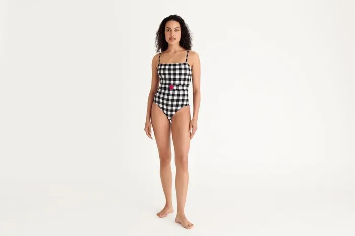 Onepiece Swimsuits Womens Eres Prisme Tank Onepiece Noirblanc 23h