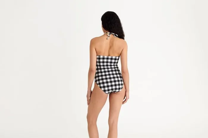 Onepiece Swimsuits Womens Eres Sphre Bustier Onepiece Noirblanc 23h
