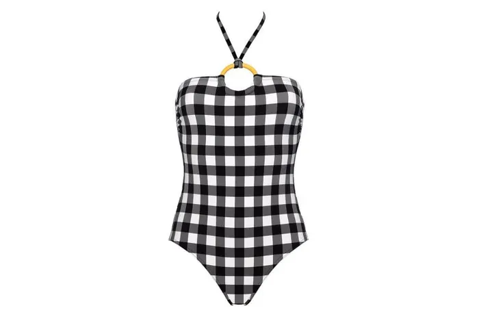 Onepiece Swimsuits Womens Eres Sphre Bustier Onepiece Noirblanc 23h