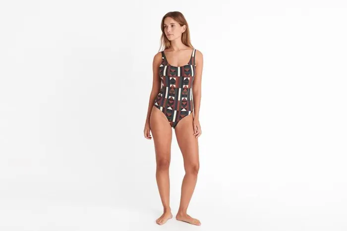 Onepiece Swimsuits Womens Eres Structure Tank Onepiece Imprime Kaleido Eclipse