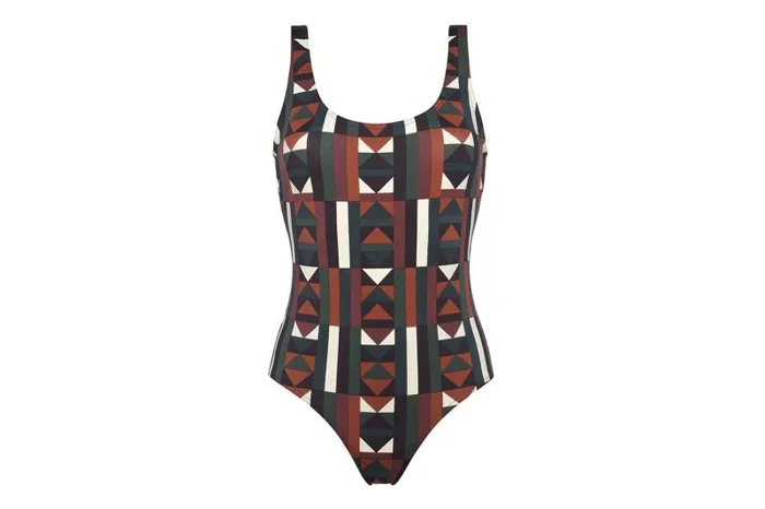 Onepiece Swimsuits Womens Eres Structure Tank Onepiece Imprime Kaleido Eclipse