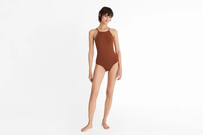 Onepiece Swimsuits Womens Eres Sunlight Sophisticated Onepiece Caramelo
