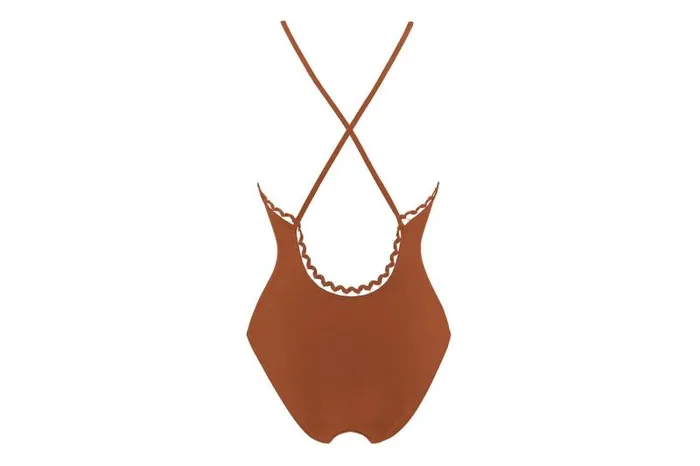 Onepiece Swimsuits Womens Eres Sunlight Sophisticated Onepiece Caramelo