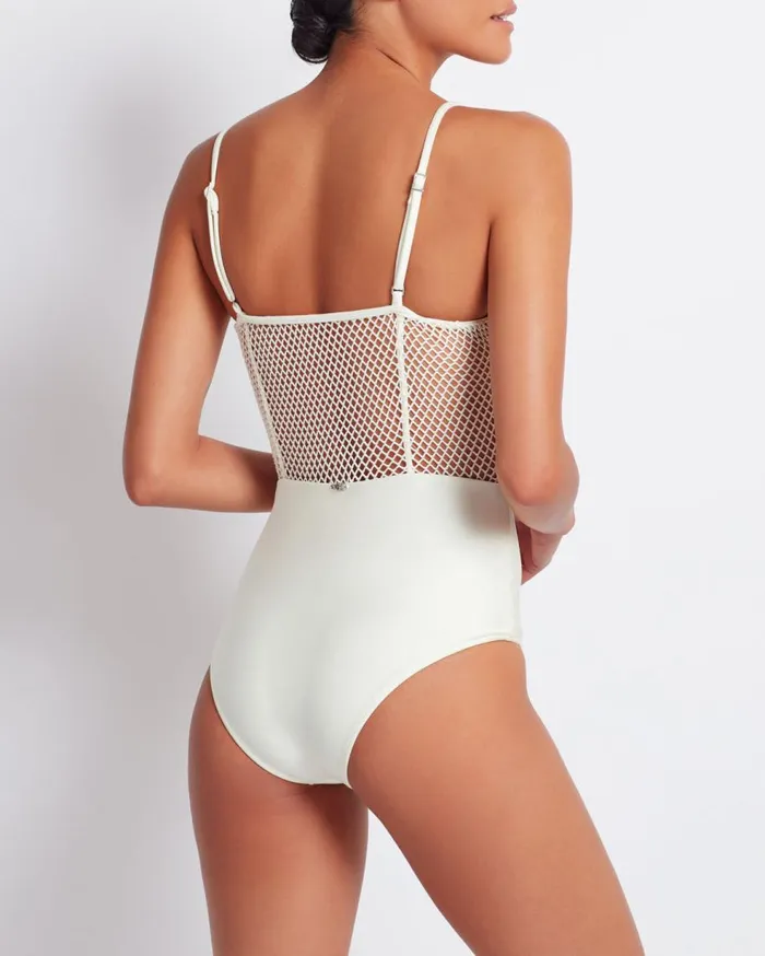 One Pieces Women Patbo Floral Crochet One Piece Ivory