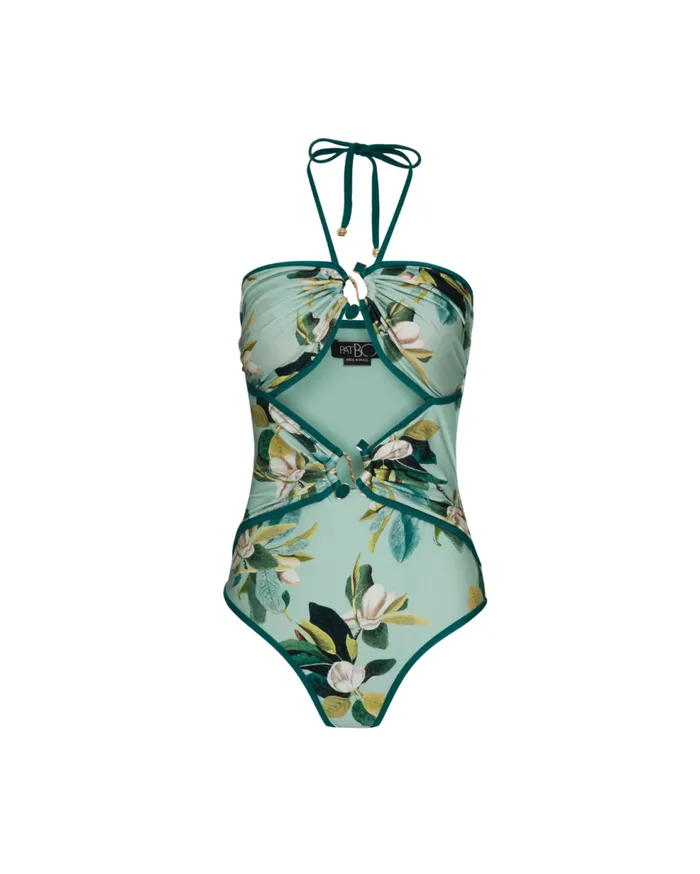 One Pieces Women Patbo Magnolia Halterneck One Piece Green Multi