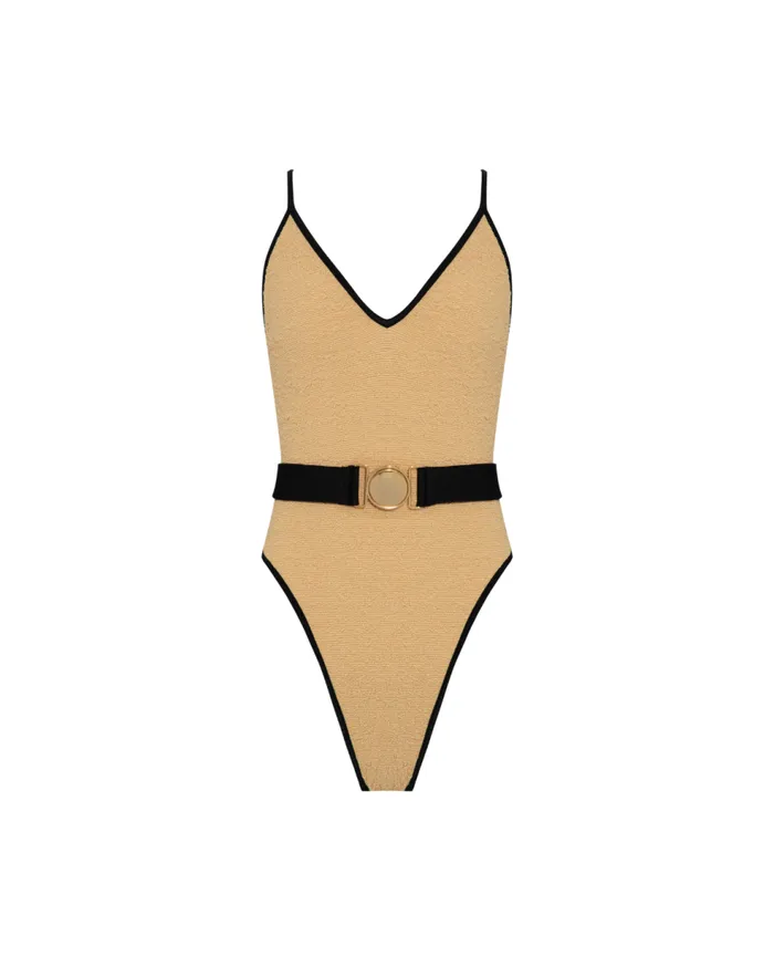 One Pieces Women Patbo Metallic Jacquard One Piece Sand
