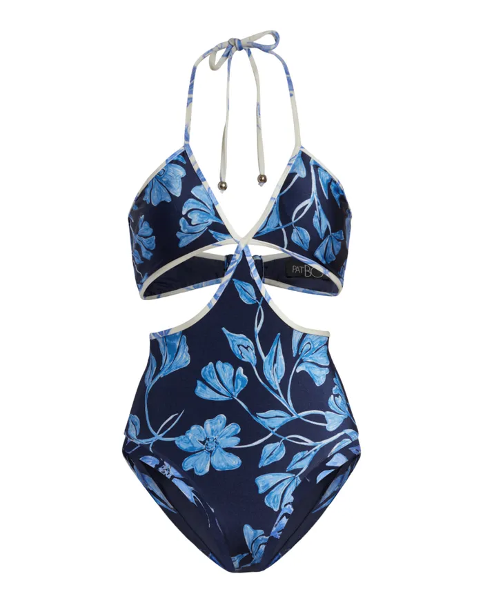 One Pieces Women Patbo Nightflower Cutout Swimsuit Indigo