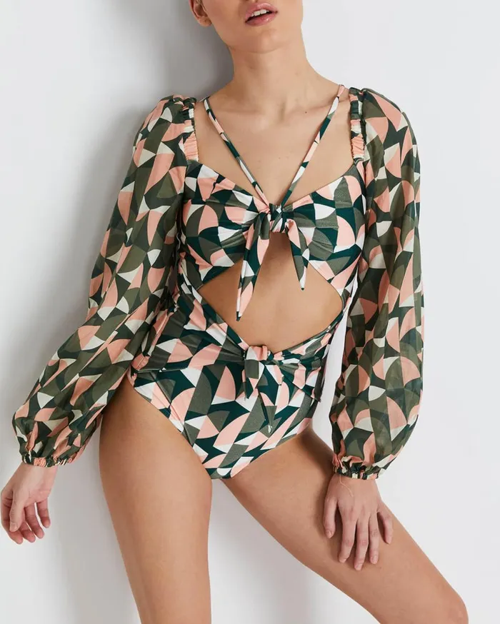One Pieces Women Patbo Plitka CutOut Bodysuit Olive