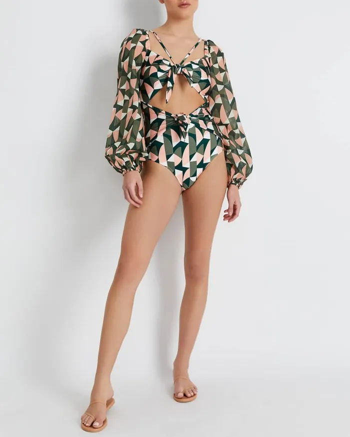 One Pieces Women Patbo Plitka CutOut Bodysuit Olive