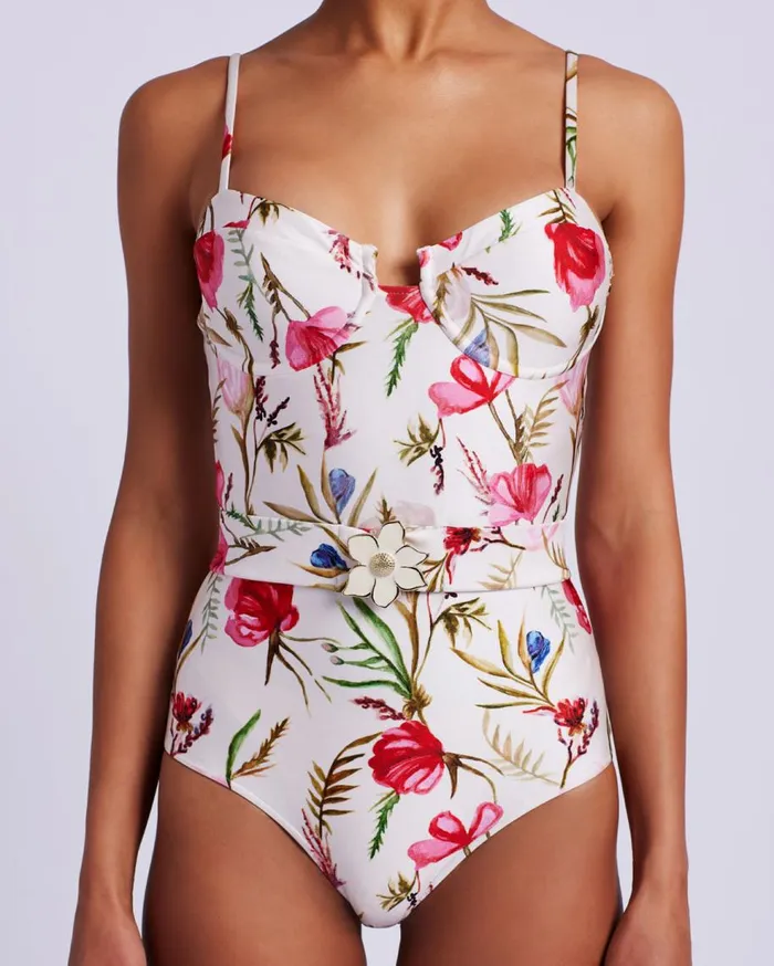 One Pieces Women Patbo Viera Bustier Swimsuit White