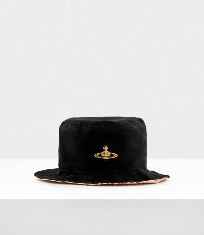 Other Accessories Men Vivienne Westwood Fisher Bucket Hat In Black