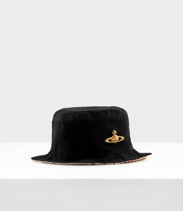 Other Accessories Men Vivienne Westwood Fisher Bucket Hat In Black