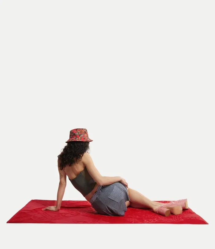 Other Accessories WomenMen Vivienne Westwood Chain Orb Beach Towel In Red
