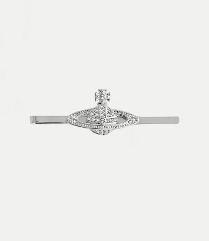 Other Accessories WomenMen Vivienne Westwood Mini Bas Relief Tie Clip In PlatinumCrystalCrystal Other Accessories WomenMen Vivienne Westwood Mini Bas Relief Tie Clip In PlatinumCrystalCrystal