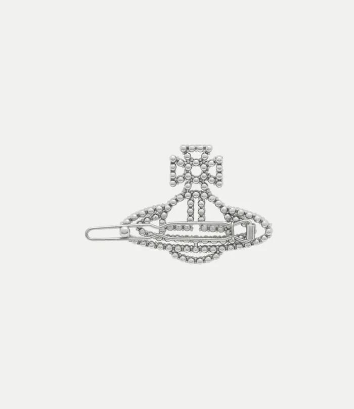 Other Accessories Women Vivienne Westwood Annalisa Large Hair Clip In PlatinumCrystalCrystal