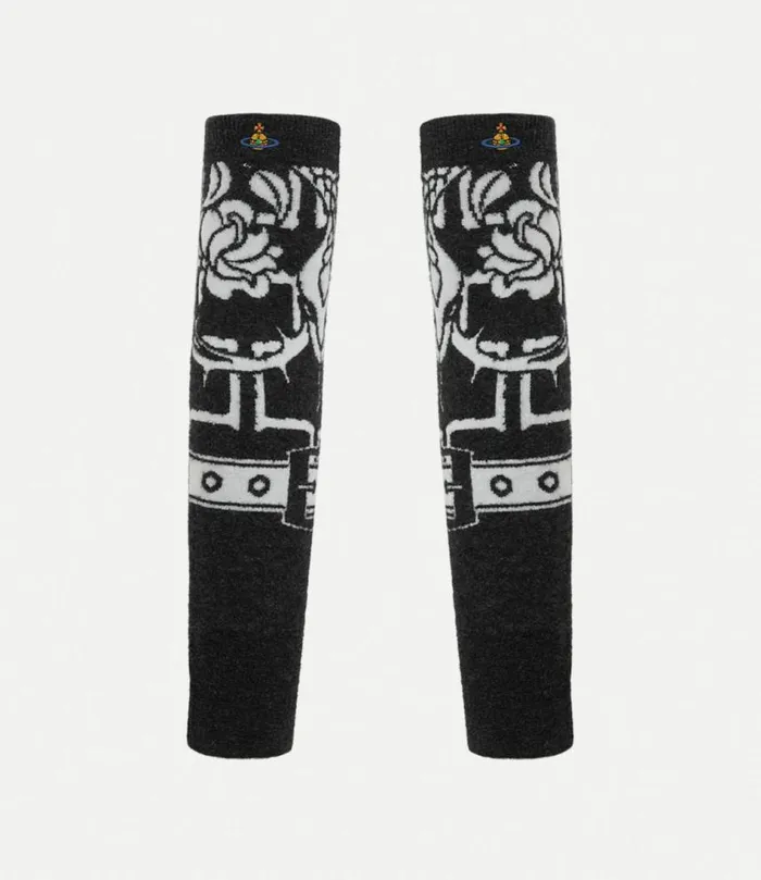 Other Accessories Women Vivienne Westwood Armour Arm Warmers In AshWhite