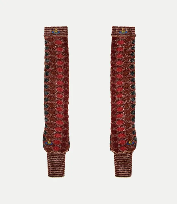 Other Accessories Women Vivienne Westwood Edith Arm Warmers In MultiRedGold
