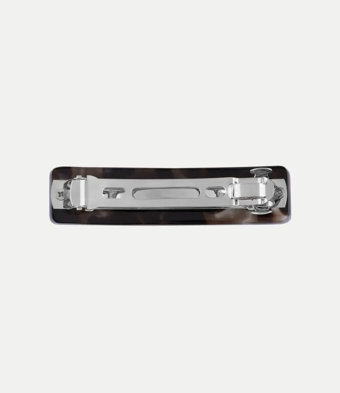 Other Accessories Women Vivienne Westwood Elizaveta Barrette In PlatinumDarkBrownHavanaAcetate