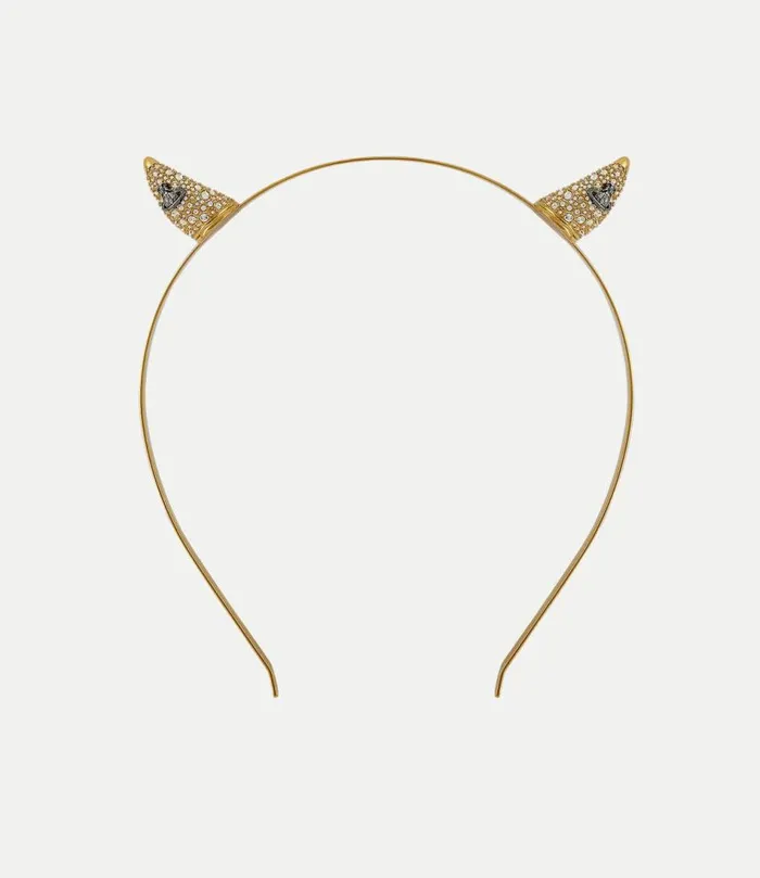 Other Jewellery WomenMen Vivienne Westwood Vivienne039s Horn Alice Band In GoldRutheniumWhiteCrystal Other Jewellery WomenMen Vivienne Westwood Vivienne039s Horn Alice Band In GoldRutheniumWhiteCrystal