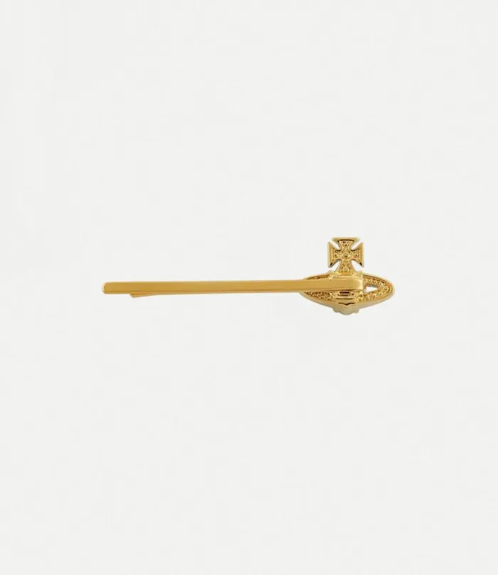 Other Jewellery Women Vivienne Westwood Ariella Bobby Pin In GoldAquamarineCrystalBlueCz