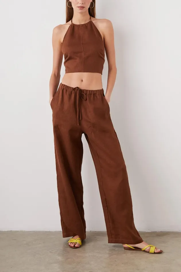 Pants and Shorts Women Rails Emmie Pant Cacao