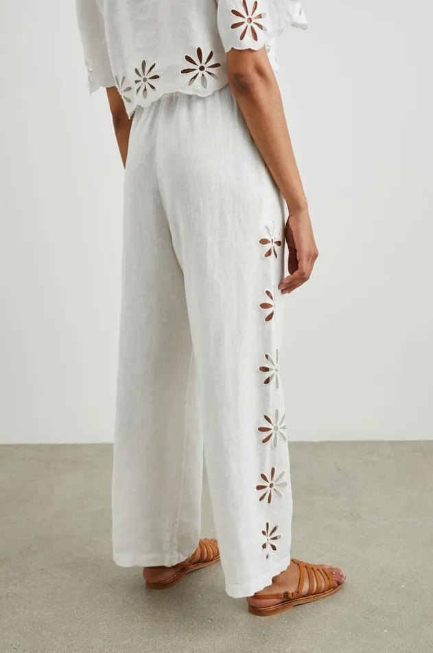 Pants and Shorts Women Rails Emmie Pant White Eyelet
