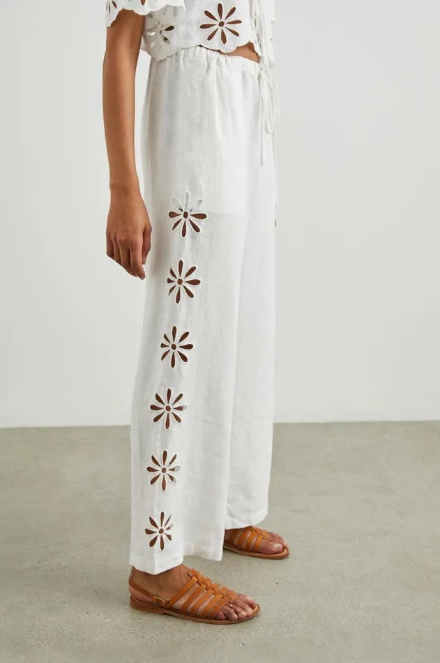 Pants and Shorts Women Rails Emmie Pant White Eyelet