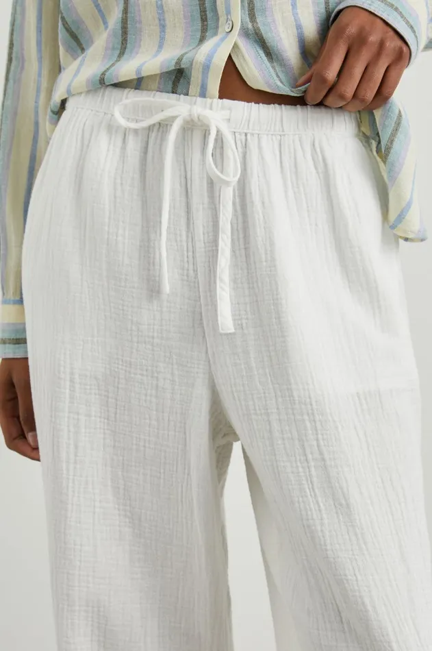 Pants and Shorts Women Rails Emmie Pant White Gauze