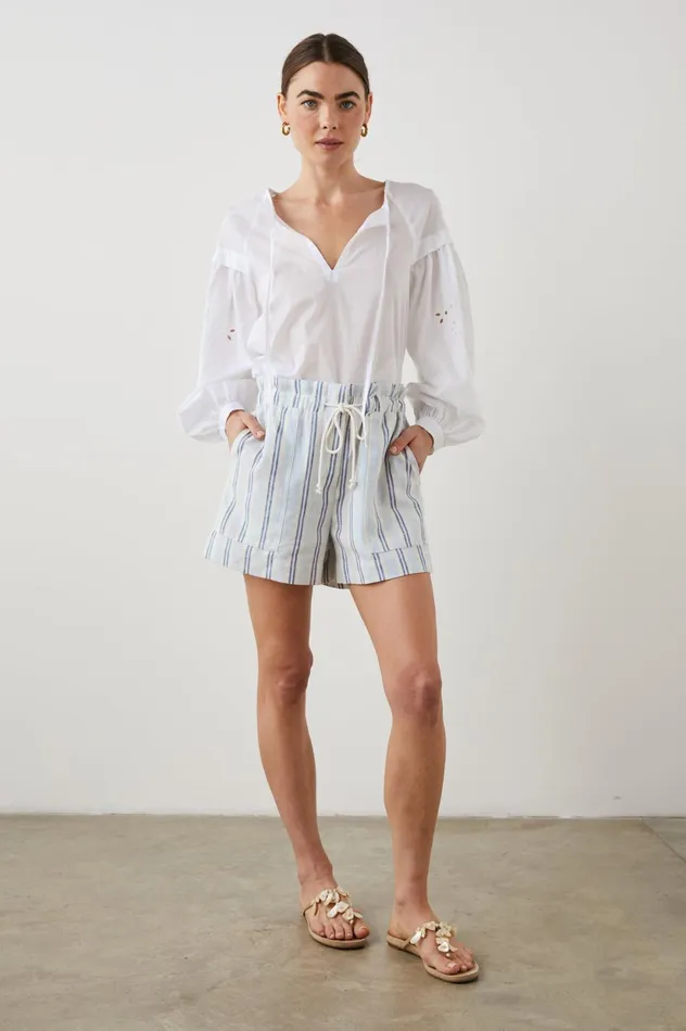 Pants and Shorts Women Rails Foster Short Nolita Stripe