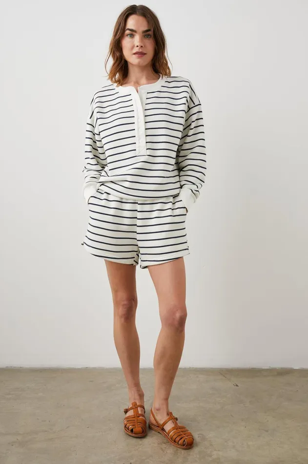Pants and Shorts Women Rails Jane Short Sailor Stripe Navy