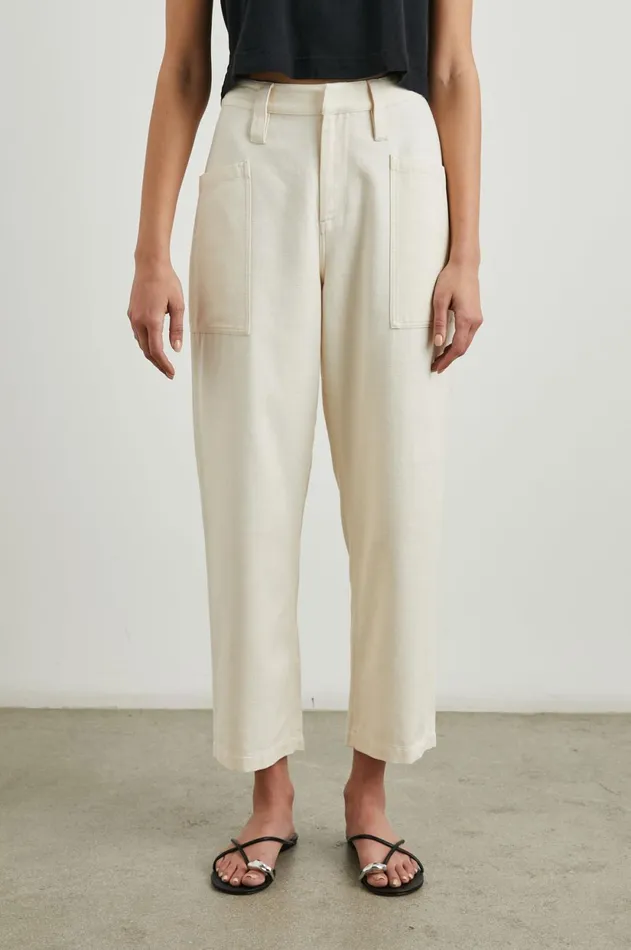 Pants and Shorts Women Rails Joss Pant Ecru