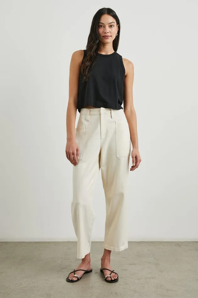 Pants and Shorts Women Rails Joss Pant Ecru
